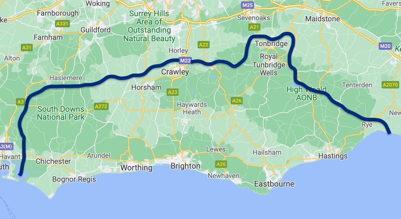 Eco Clean Sussex Map
